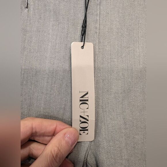 Nic+Zoe New gray slim fitting denim jeans ankle length pullon NWT stretch sz 4 - Picture 9 of 12